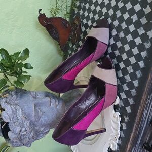 JOEY Elegant Purple and Pink Heels